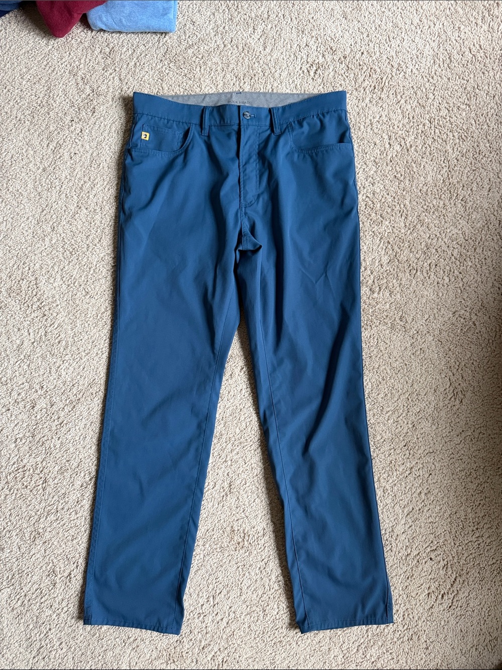 Duck Head Men's Blue Stretch Chinos
